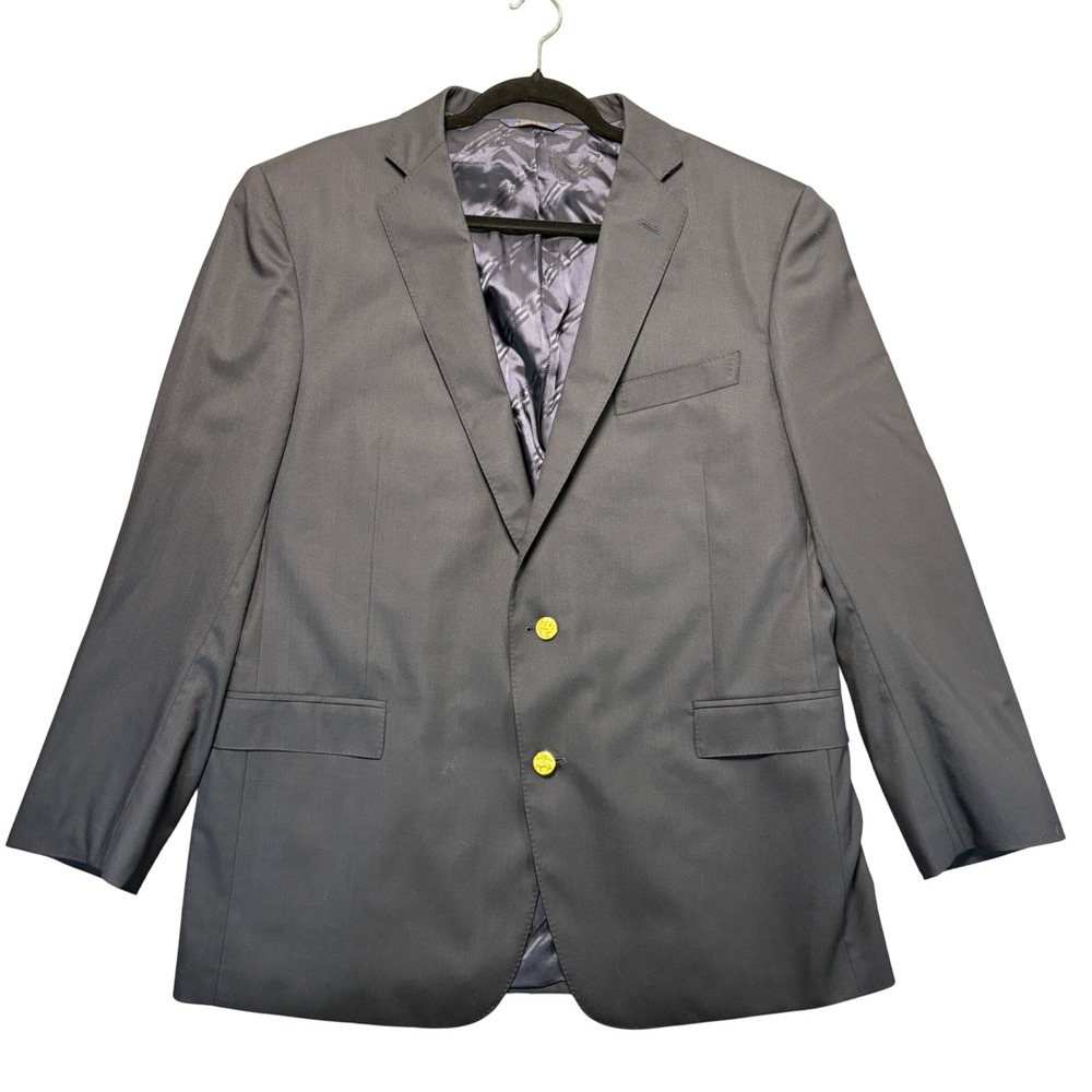 Brooks Brothers 1818 Regent Navy Wool Blazer Vitale Barberis Canonico 46R USA